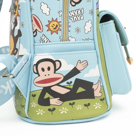 NEW WondaPop x Paul Frank Monkey Bag Vegan Leather Mini Fashion Backpack - Picture 4 of 10